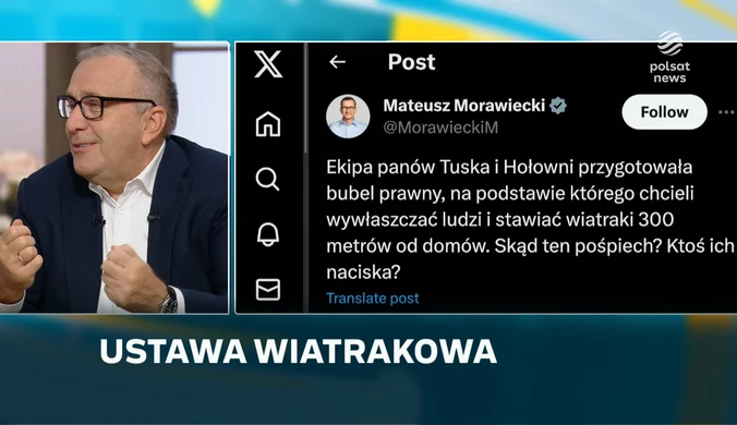 Ustawa wiatrakowa. Schetyna w "Śniadaniu Rymanowskiego": Sprawa jest banalna