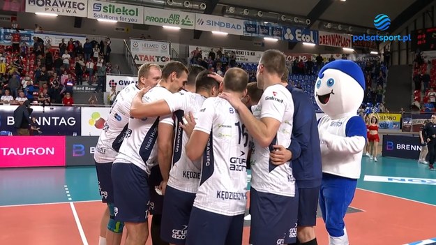 Skrót meczu Grupa Azoty ZAKSA Kędzierzyn-Koźle - Cuprum Lubin.