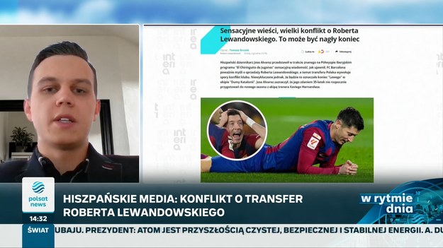 Dziennikarz Interi Sport - Jakub Żelepień wypowiedział się na antenie Polsatu Sport o kryzysie Roberta Lewandowskiego i być może jego odejściu z FC Barcelony.