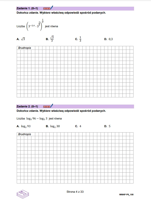 Matura Próbna 2024. Matematyka: Arkusz CKE Z Zadaniami - Wydarzenia W ...