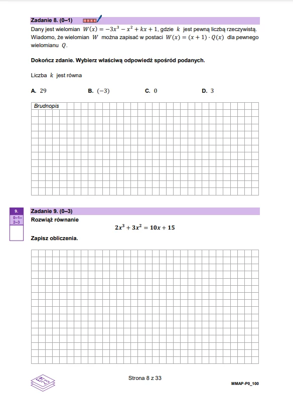 Arkusz CKE - matura próbna z matematyki 