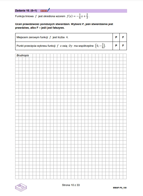 Arkusz CKE - matura próbna z matematyki 