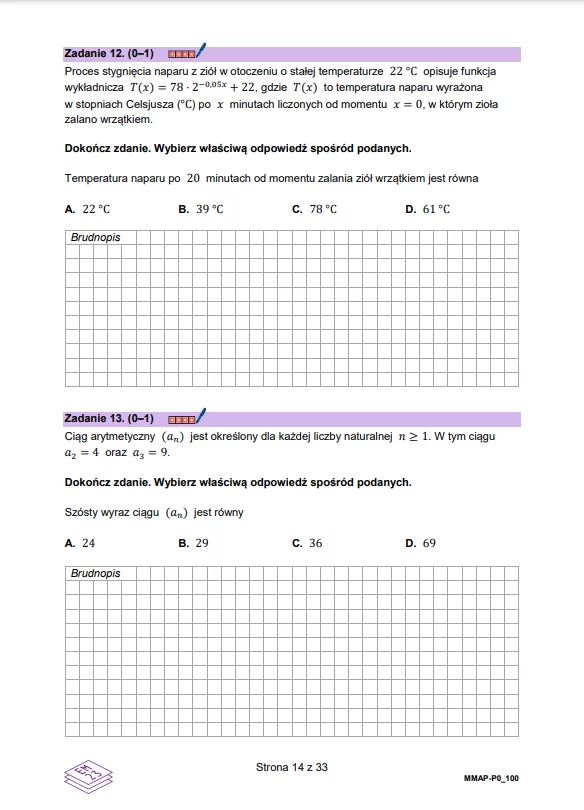 Arkusz CKE - zadania z matematyki. Matura próbna 