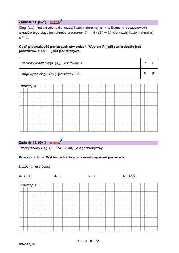 Arkusz CKE - zadania z matematyki. Matura próbna 