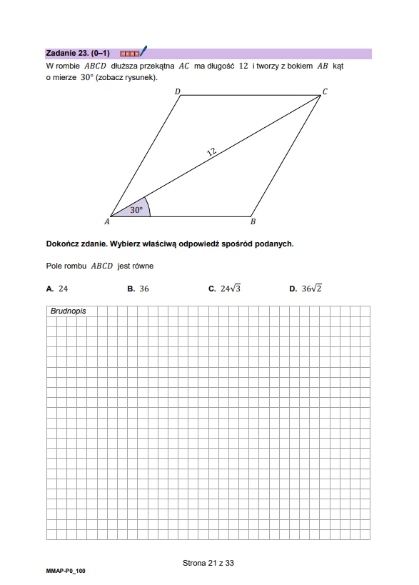 Arkusz CKE - zadania z matematyki. Matura próbna 