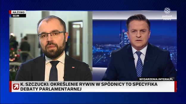 Minister edukacji Krzysztof Szczucki odniósł się do ogłoszonego przez premiera Morawieckiego rozporządzenia o zerowym VAT na żywność. Premier chce je podpisać w piątek lub sobotę.- Będziemy wywierać presję na każdego kolejnego ministra finansów, żeby z takiej decyzji, przynajmniej dopóki sytuacja w obszarze cen żywności znacząco się nie poprawi, się nie wycofywać. - oznajmił poseł PiS. Zapytany przez prowadzącego Bogdana Rymanowskiego, czy nie chodzi o pewną pułapkę zastawioną na przyszły rząd Donalda Tuska stwierdził, że rząd PiS działa w interesie obywateli.- Trudno nazwać pułapką działania proobywatelskie [...] Życzyłbym sobie jako Polak i obywatel, żeby rząd zastawiał same takie pułapki, bo to znaczy, że troszczy się o Polaków. Donald Tusk powinien być wdzięczny za taką decyzję - stwierdził minister w programie "Gość Wydarzeń".