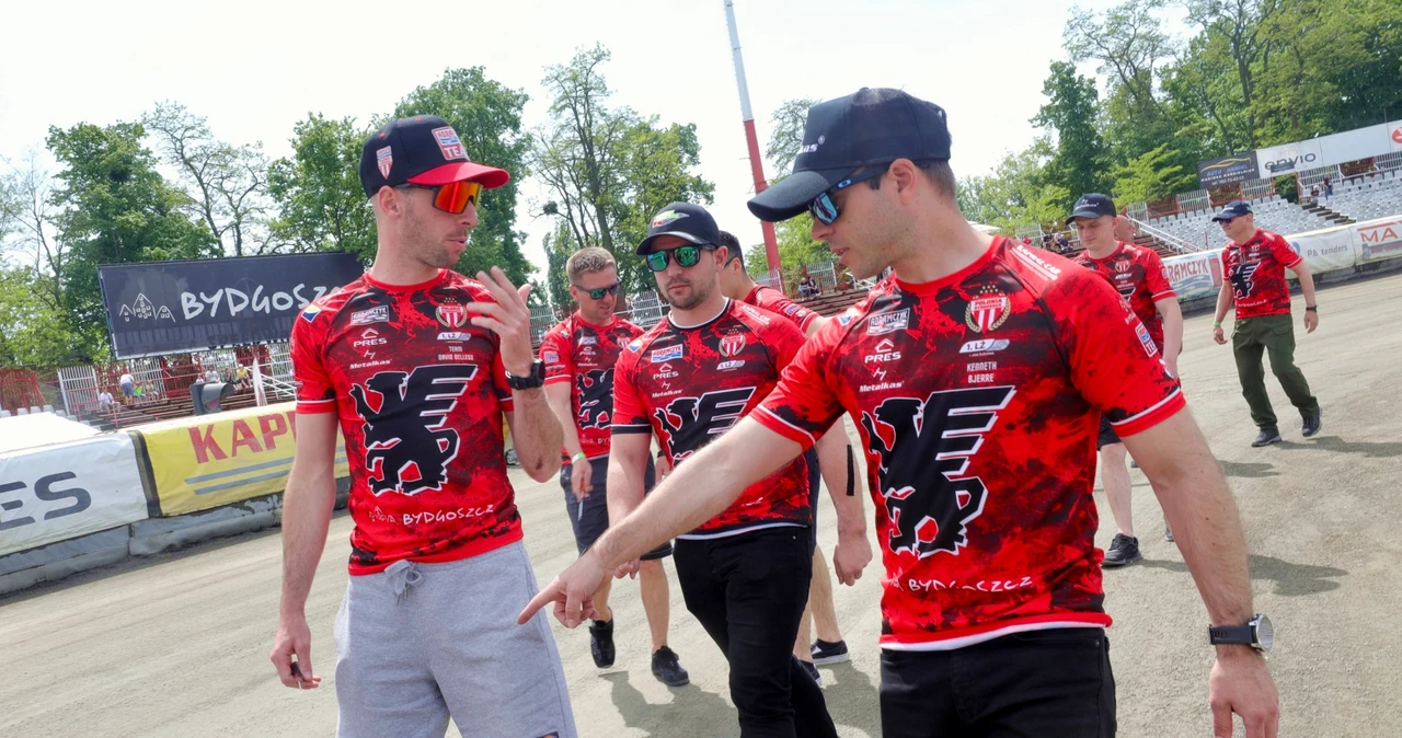 David Bellego i Kenneth Bjerre na obchodzie toru