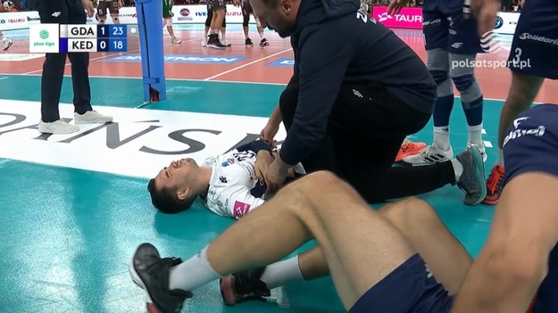 Fragment meczu Trefl Gdańsk – Grupa Azoty ZAKSA Kędzierzyn-Koźle 3:0 (25:20, 25:20, 25:21) - siatkówka, PlusLiga 2023/2024, 11. kolejka.

