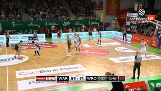 Legia Warszawa - WKS Śląsk Wrocław 82:98. Skrót meczu. WIDEO