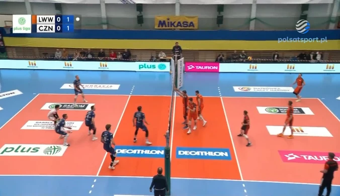 PlusLiga: Barkom-Każany Lwów – Exact Systems Hemarpol Częstochowa 3:1. Skrót meczu. WIDEO