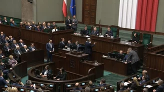 Marszałek Sejmu wywołał premiera. Na mównicę wszedł Marek Suski