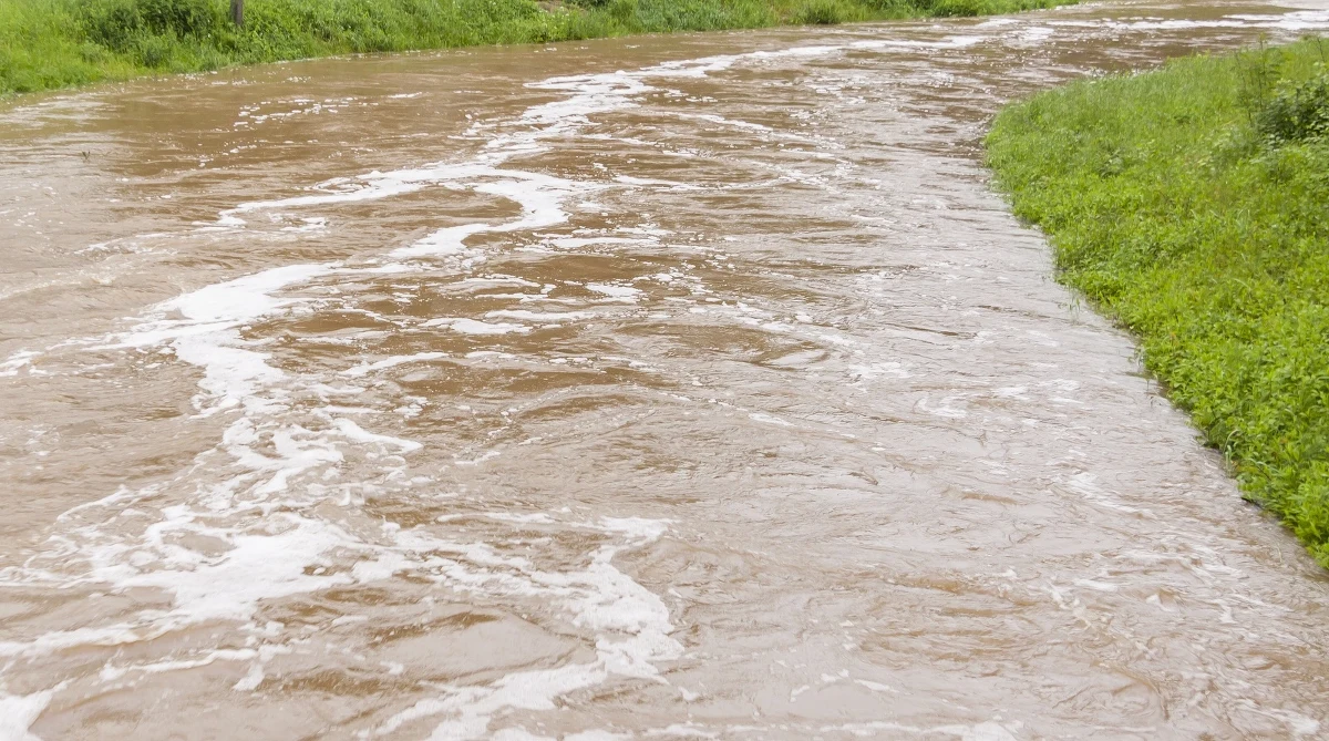 Niebezpieczne skutki odwilży w Śląskiem. Na Brynicy przekroczony jest stan alarmowy. Co najmniej do środy w części regionu obowiązuje ostrzeżenie dotyczące możliwych wezbrań rzek.