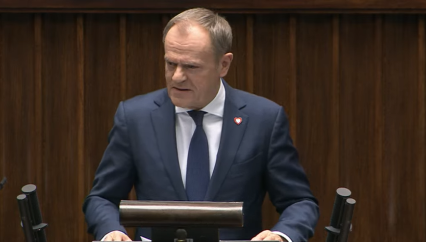  Nagły okrzyk z ław PiS. Tusk: Nie, nie rozpłaczę się