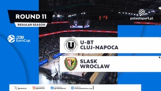 U-BT Kluż Napoka – WKS Śląsk Wrocław 80:76. Skrót meczu. WIDEO