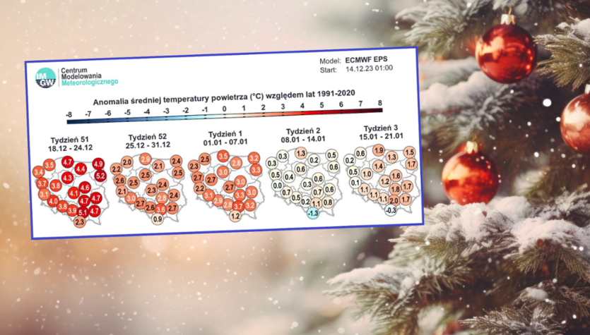  Wigilia z anomaliami pogodowymi. Bardzo niepokojące prognozy