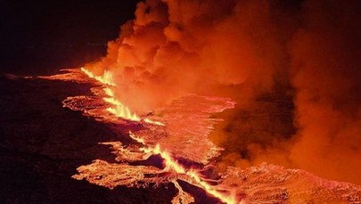 Potężna erupcja wulkanu na Islandii. Ewakuowano mieszkańców rybackiego miasteczka [WIDEO]