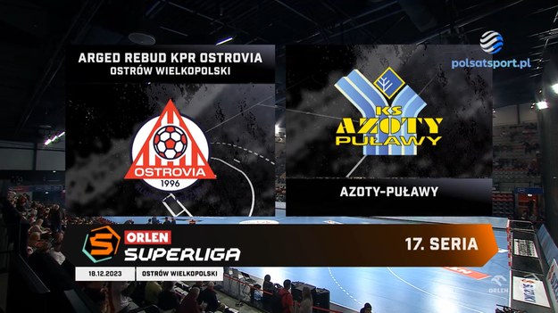 Skrót meczu ORLEN Superligi Arged Rebud KPR Ostrovia Ostrów Wielkopolski - Azoty-Puławy (35:34).