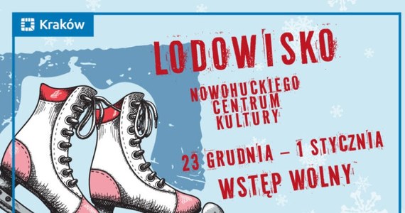 Dobra informacja dla mieszkańców, którzy lubią jeździć na łyżwach. Od 23 grudnia do 1 stycznia wstęp na lodowisko przed Nowohuckim Centrum Kultury będzie bezpłatny, wypożyczalnia sprzętu również.