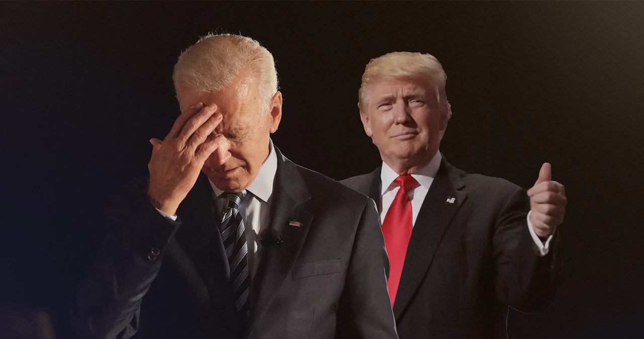 Prezydent Joe Biden martwi się coraz lepszymi notowaniami w sondażach Donalda Trumpa