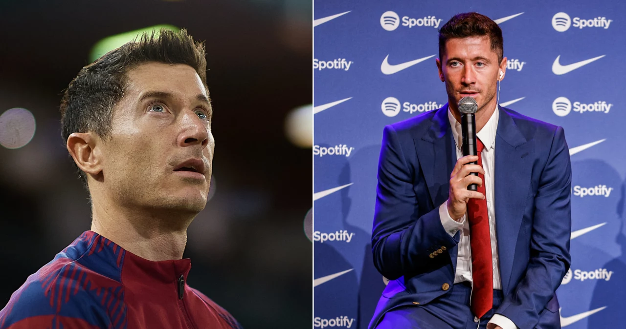 Kapitan reprezentacji Polski Robert Lewandowski jako piłkarz FC Barcelona