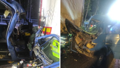 Zderzenie busa z ciężarówką w Lubelskiem. Jedna osoba zginęła, są ranni