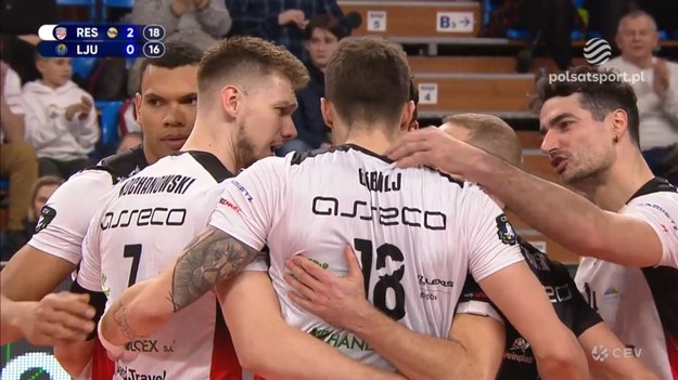 Skrót meczu Asseco Resovia – ACH Volley Lublana 3:0 (25:16, 25:16, 25:19) - siatkówka; grupa B Liga Mistrzów 2023/2024, 4. kolejka.

