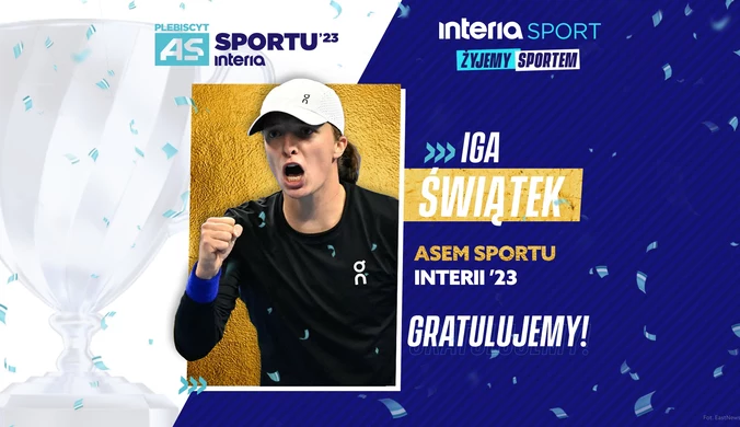 "As Sportu 2023". Iga Świątek triumfatorką plebiscytu Interii!