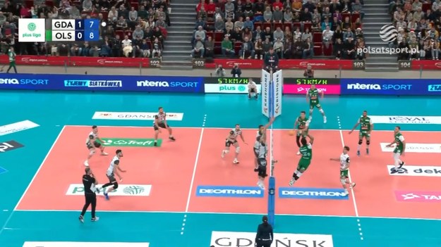 Fragmenty meczu meczu Trefl Gdańsk – Indykpol AZS Olsztyn 3:0 (29:27, 25:22, 25:21) - siatkówka, PlusLiga - 13. kolejka.