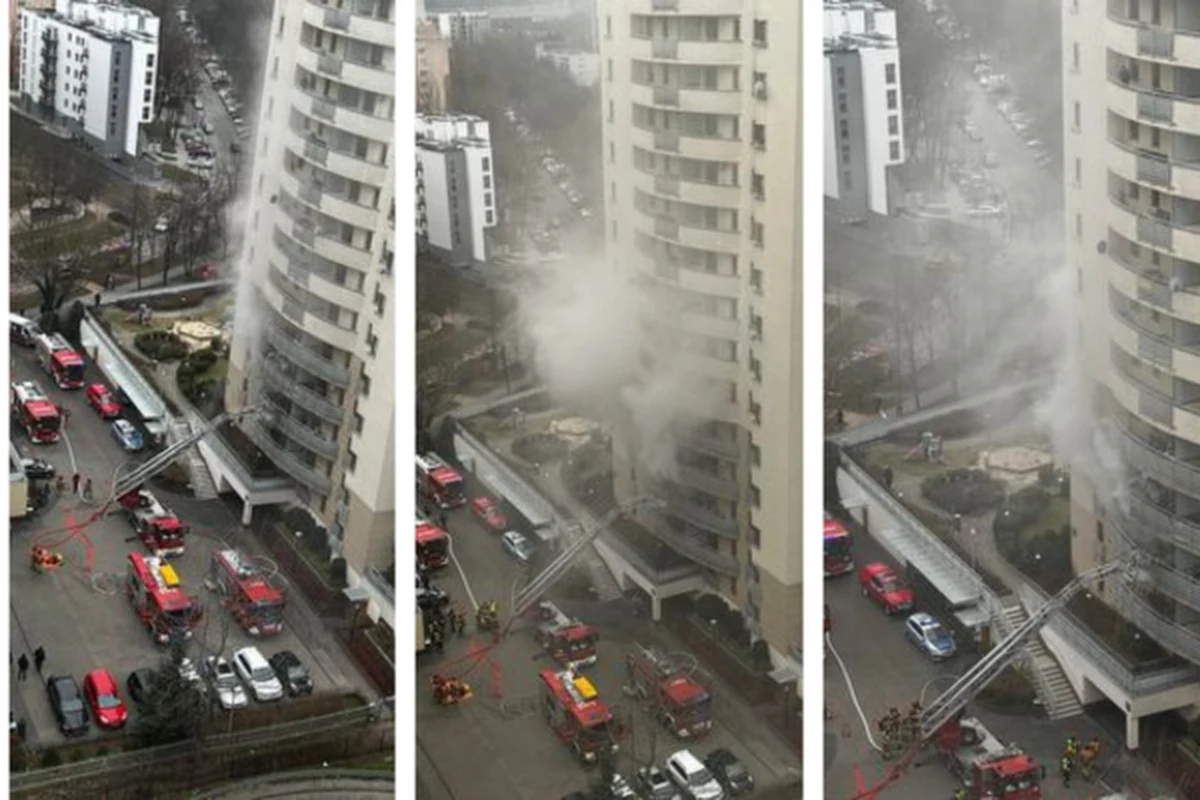 Przy ulicy Bogusławskiego w Warszawie przed południem doszło do pożaru. W mieszkaniu na trzecim piętrze strażacy znaleźli ciało 40-letniej kobiety.