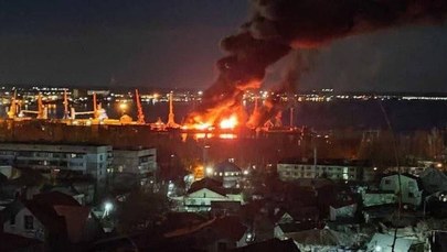 Media: W ataku na rosyjski okręt Nowoczerkask zaginęło 33 marynarzy