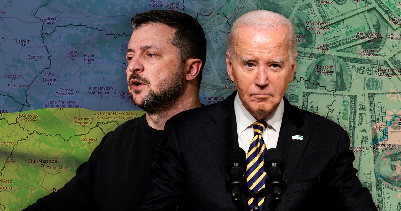 Wołodymyr Zełeński i Joe Biden