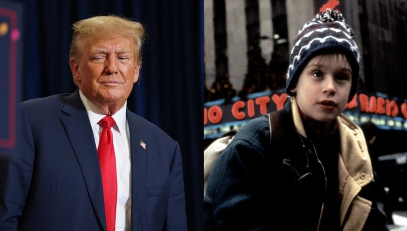 Donald Trump during the filming of “Home Alone in New York.”  Years later, it got to the creators