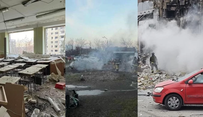 Zmasowany ostrzał Ukrainy. Rakiety spadły nieopodal polskiej granicy