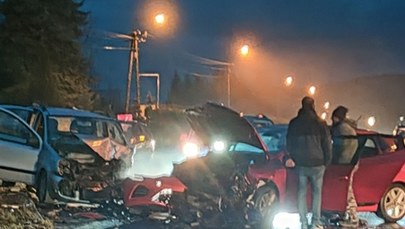 Zderzenie dwóch aut w Barwałdzie Średnim