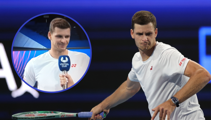 tenis ziemny, wyniki żywo, Radwańska, Domachowska, ATP, WTA, Wimbledon, US Open, Australian Open, French Open Hurkacz udzielał wywiadu, a tu nagle salwa śmiechu. Poszło o jedno słowo