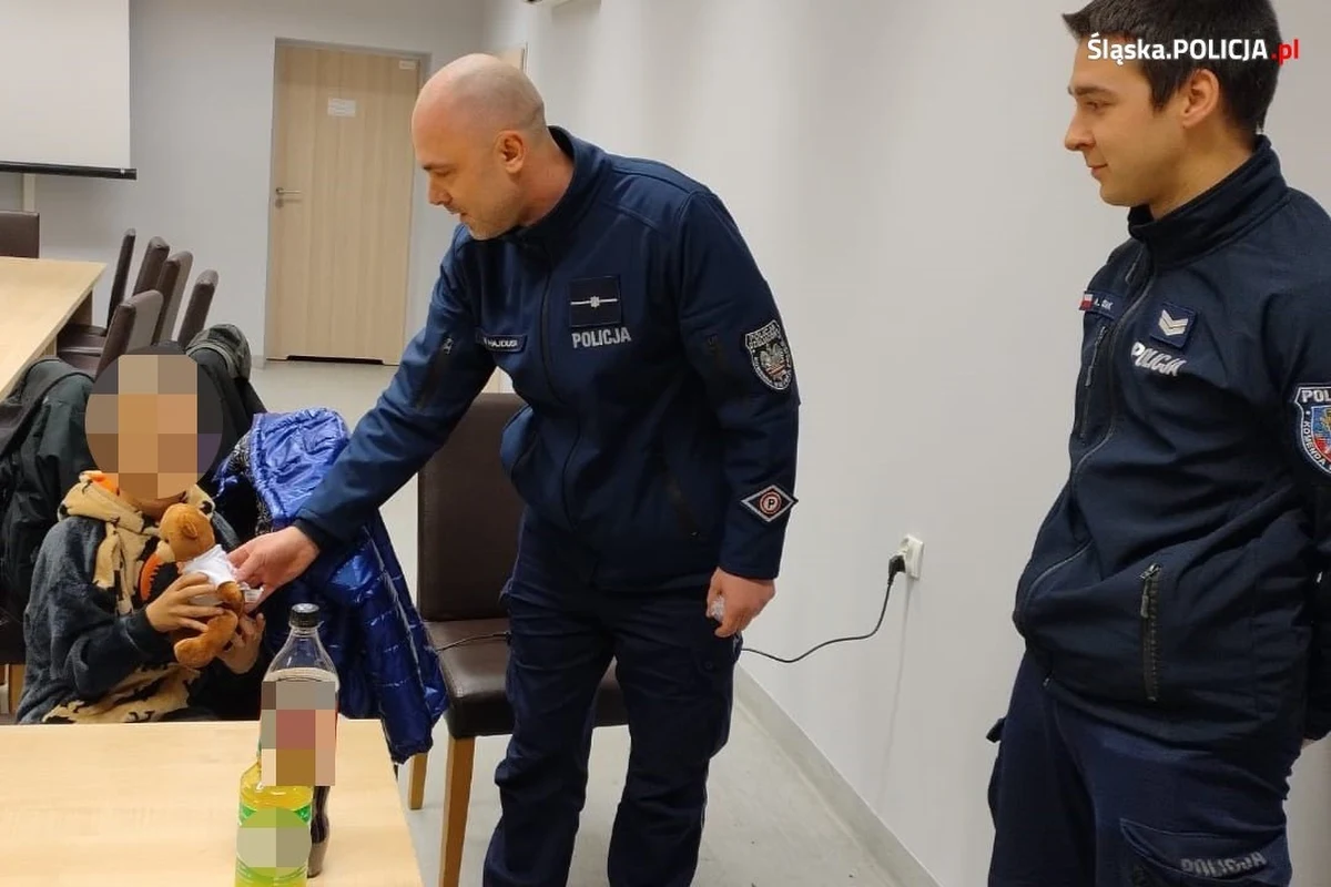 Kompletnie pijana kobieta leżała na trawniku podczas plenerowej imprezy sylwestrowej w Chorzowie. Obok stał zapłakany i zmarznięty 6-letni chłopiec. Dzieckiem zajęli się policjanci. 