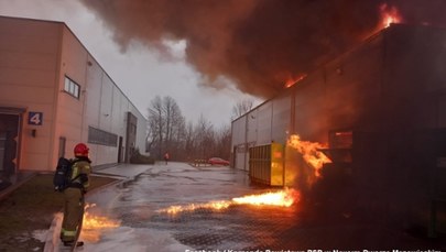 Pożar zakładu w Nowym Dworze Mazowieckim