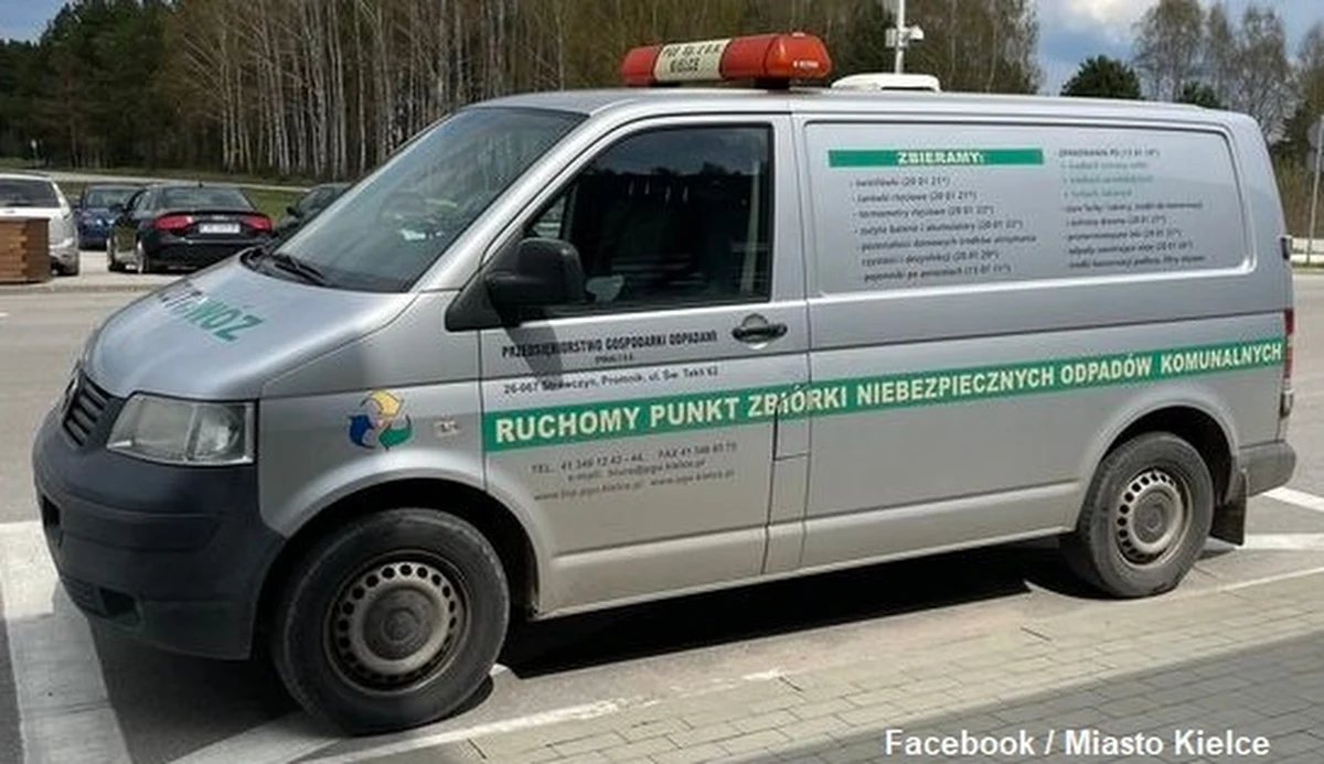 Po raz kolejny na ulice Kielc wyjedzie "Odrzutowóz" - czyli mobilny punkt odbioru odpadów niebezpiecznych. W ten sposób kielczanie będą mogli oddać kłopotliwe odpady bezpłatnie.