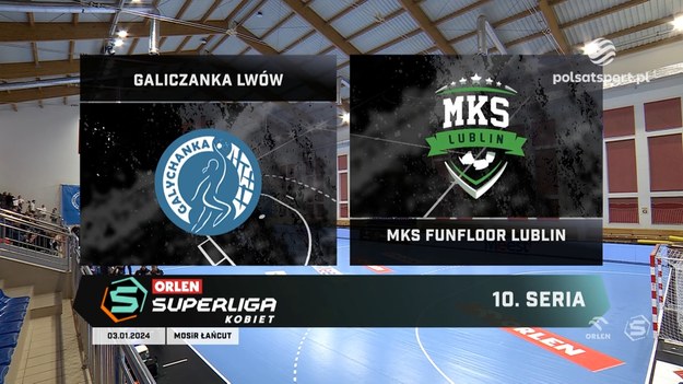 Skrót meczu ORLEN Superligi kobiet: Galiczanka Lwów - MKS FunFloor Lublin (20:31).