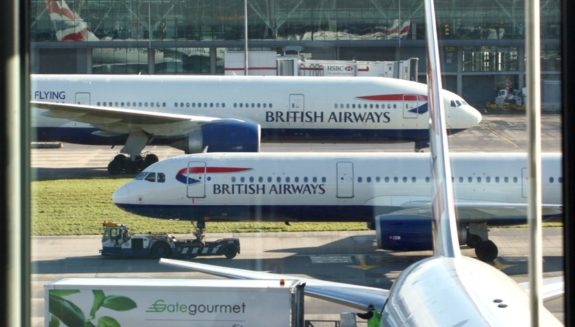 Disaster on board a British Airways plane.  The flight attendant died in front of the passengers