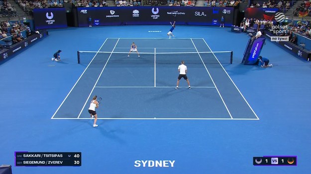 Skrót meczu United Cup Sakkari/Tsitsipas - Siegemund/Zverev 0:2.  Grecja - Niemcy. 

