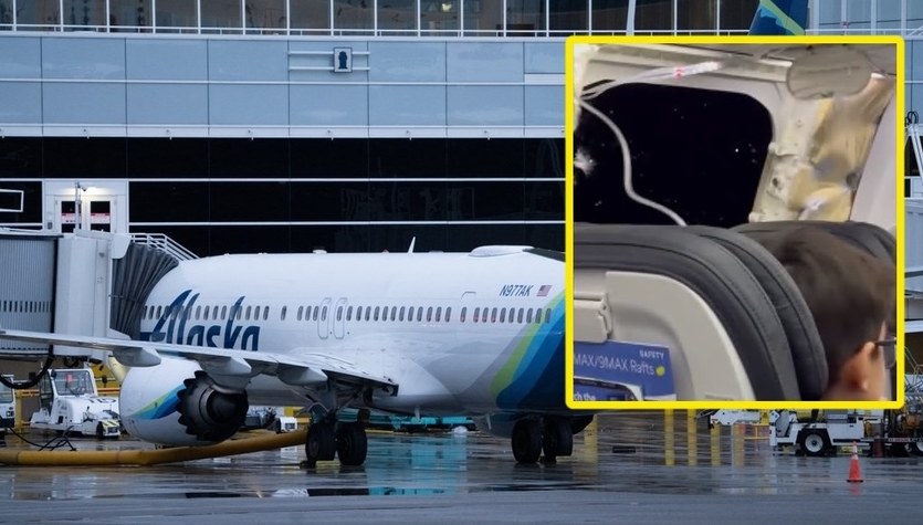 Boeing 737 Max 9 a fost blocat în urma unui accident în care o parte din fuzelaj a fost pierdută.