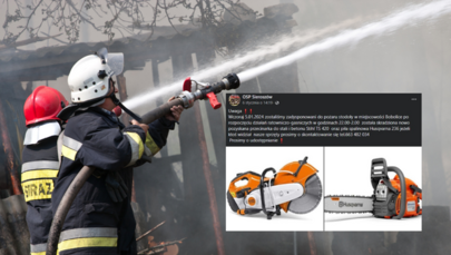 Okradli strażaków w czasie akcji gaśniczej. OSP Sieroszów apeluje o pomoc 