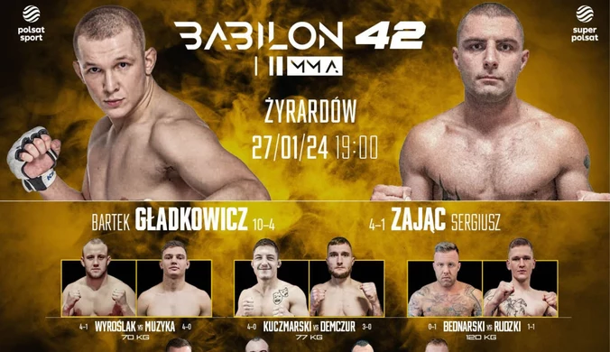 Babilon MMA 42. Pełna karta walk gali w Żyrardowie