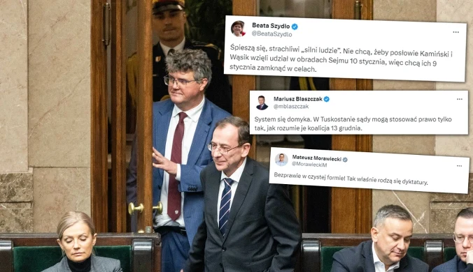 Wąsik i Kamiński mogą być zatrzymani. Fala komentarzy po decyzji sądu