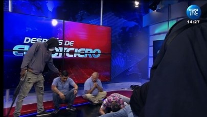 Przerwali program na żywo. Napastnicy wdarli się do studia telewizji w Ekwadorze 