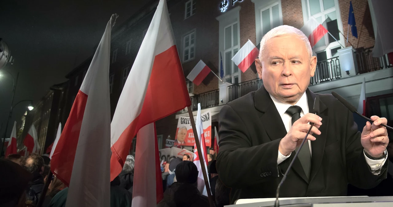 Jarosław Kaczyński (fot. Jacek Dominski/Reporter) i cały PiS liczą na rekordową frekwencję w proteście przed Sejmem 11 stycznia