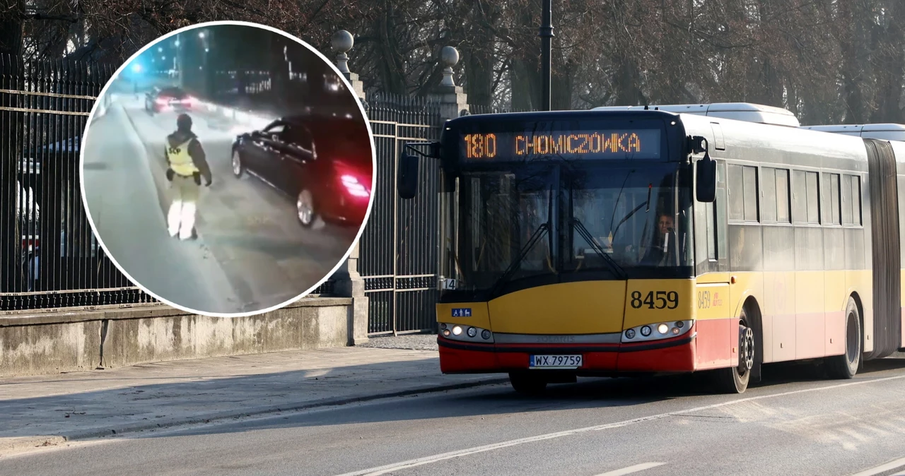 Zepsuty autobus zablokował wyjazd z Belwederu