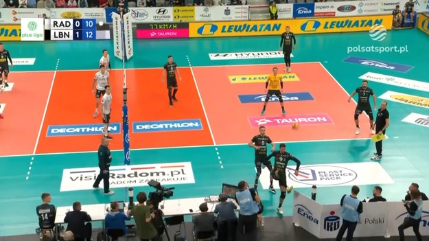 Fragment meczu Enea Czarni Radom – Bogdanka LUK Lublin - siatkówka, PlusLiga 2024, 15. kolejka.