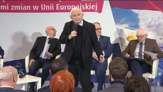 Jarosław Kaczyński grzmi ze sceny. "Dzieją się rzeczy naprawdę straszne"